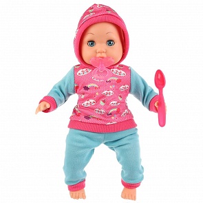 Интерактивный озвученный пупс Настенька, стихи и песня А. Барто, с интерактивной ложкой, 30 см (Карапуз, Y30ST-06017-ICSP-RU (20))